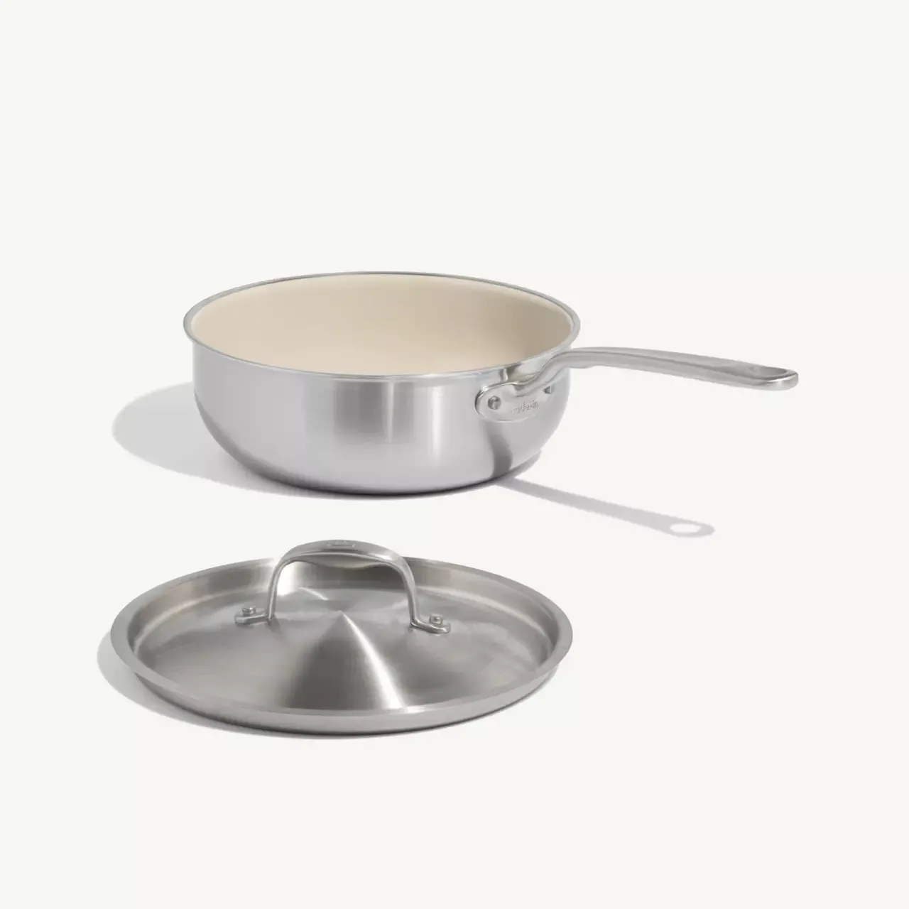 made-in-ceramiclad-non-stick-saucier-with-lid-3-qt MADE IN CeramiClad™ Non-stick Saucier with Lid: 3 QT