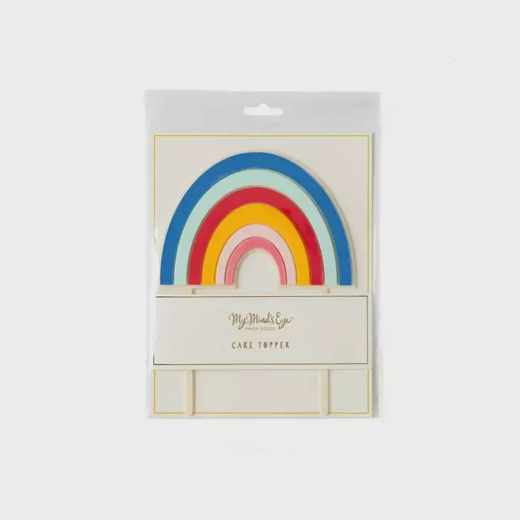 magical-rainbow-acrylic-cake-topper Magical Rainbow Acrylic Cake Topper