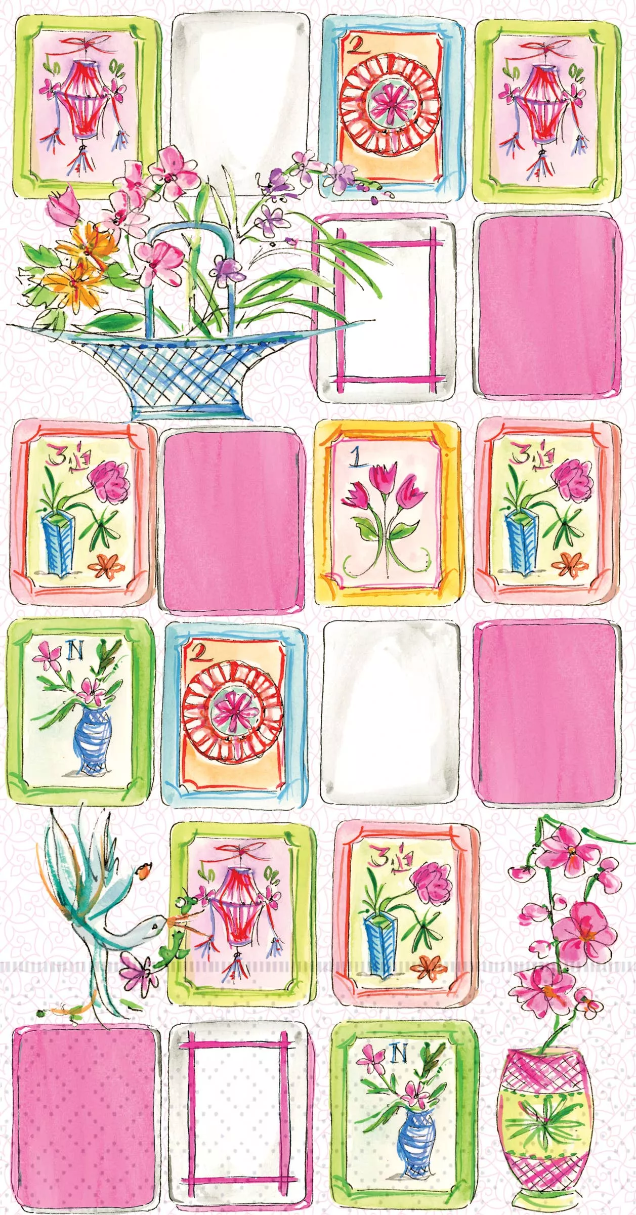 mahjong-pink-guest-towels-16-ct MAHJONG PINK GUEST TOWELS 16 CT