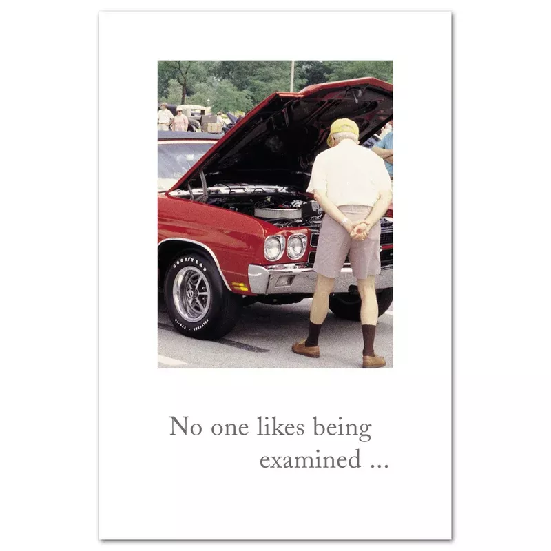 Man Looking Under Hood Feel Better Card