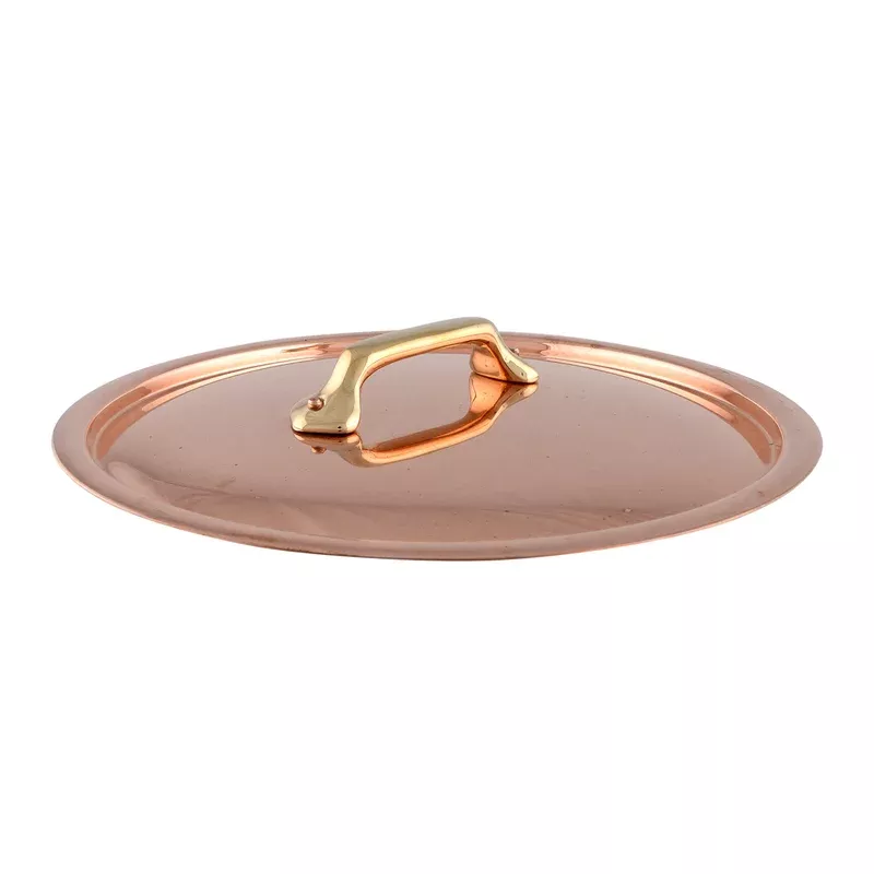 Mauviel Copper Curved Lid With Brass Handle