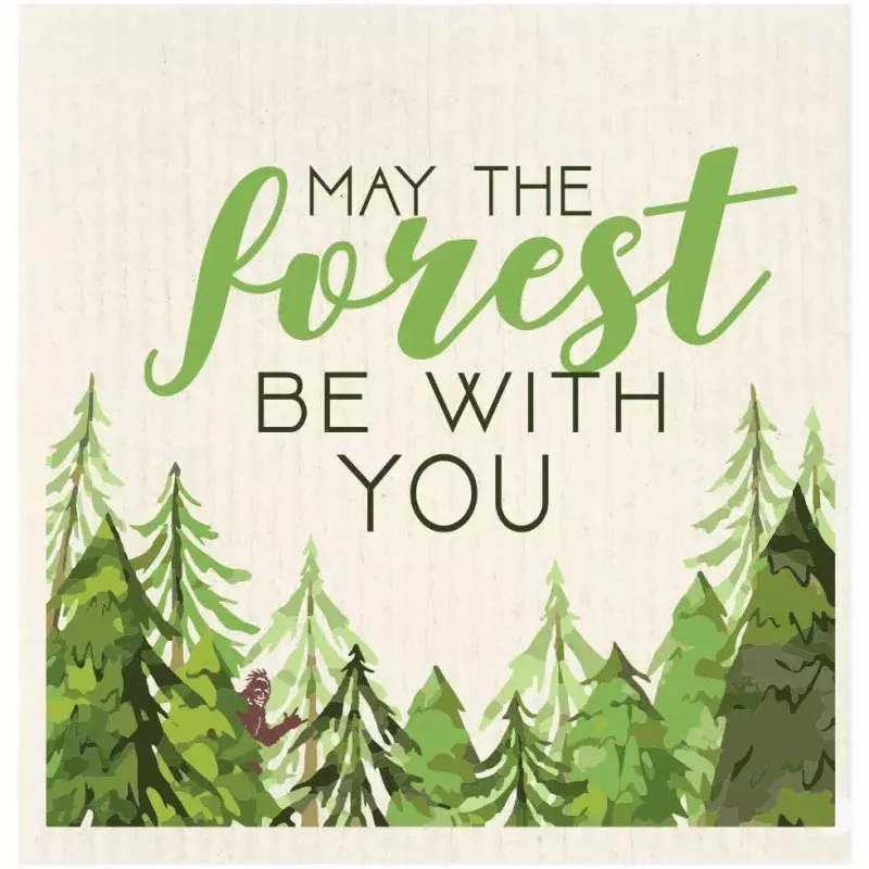 may-forest-be-with-you-swedish-dishcloth May The Forest Be With You Swedish Dishcloth