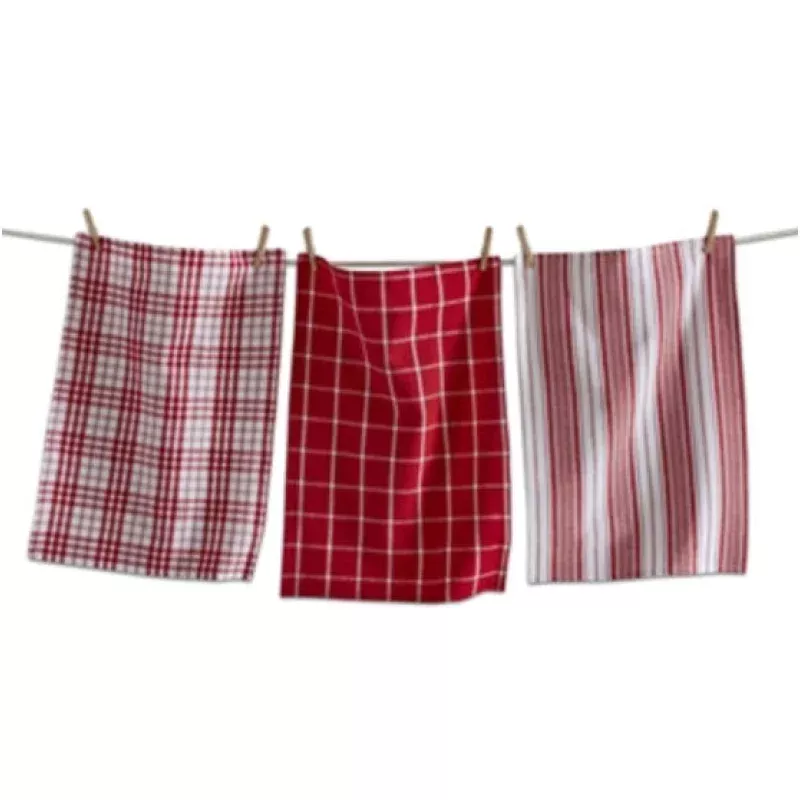 Merry Plaid Towel 3/Set