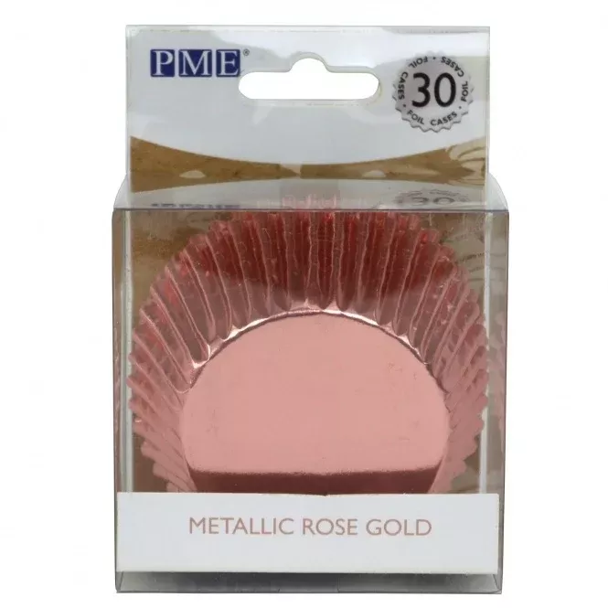 metallic-rose-gold-foil-lined-baking-cups-30-cupcake-liners Metallic Rose Gold, Foil Lined Baking Cups - 30 Cupcake Liners