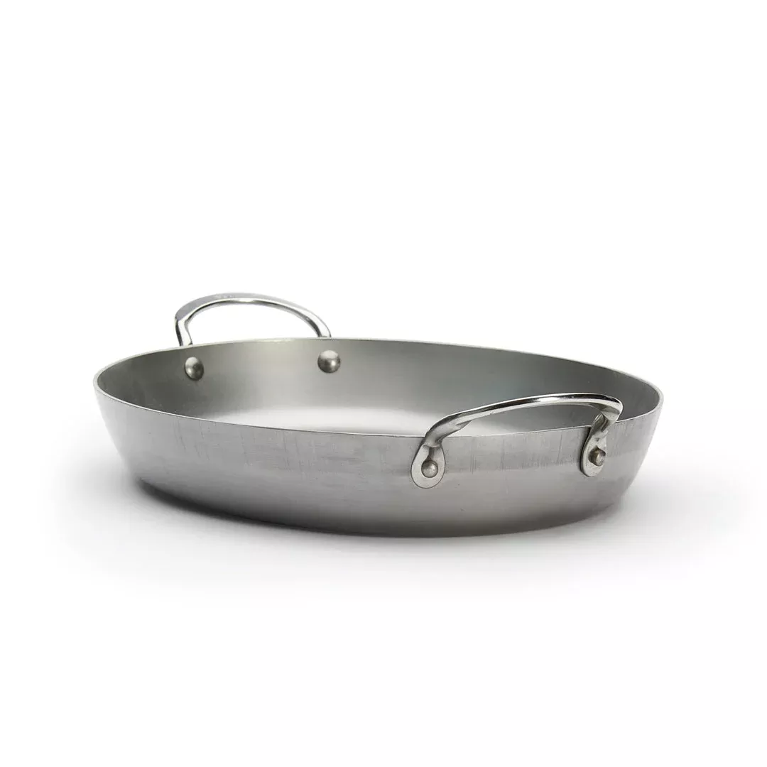 mineral-b-carbon-steel-oval-roasting-pan MINERAL B Carbon Steel Oval Roasting Pan