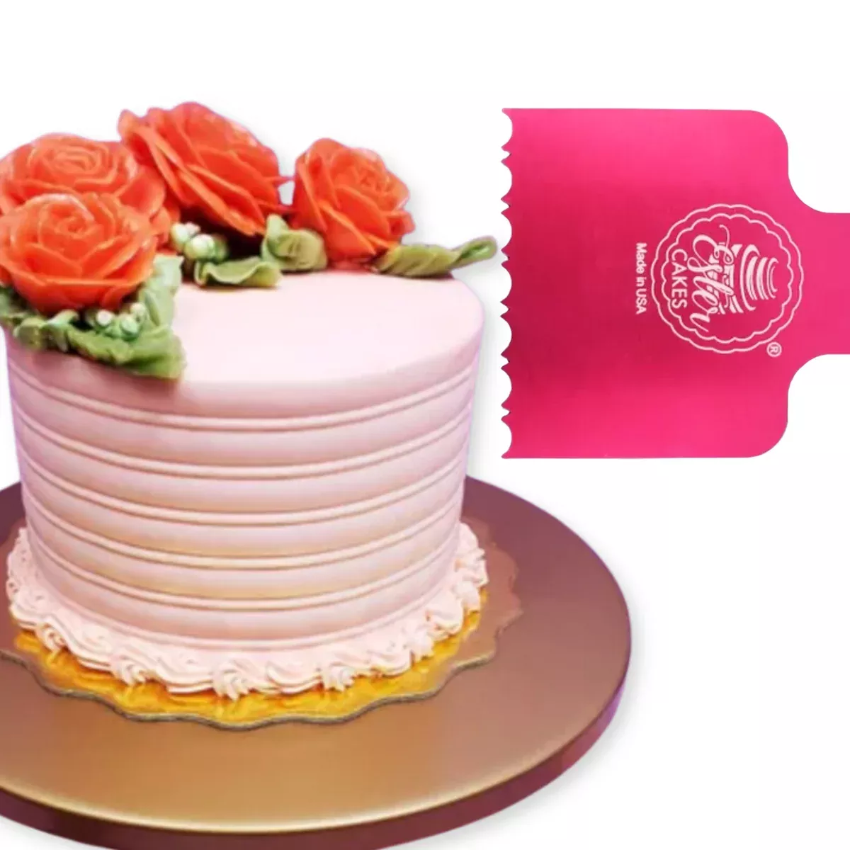 Mini Me Crown Jewel Cake Comb Icing Scraper