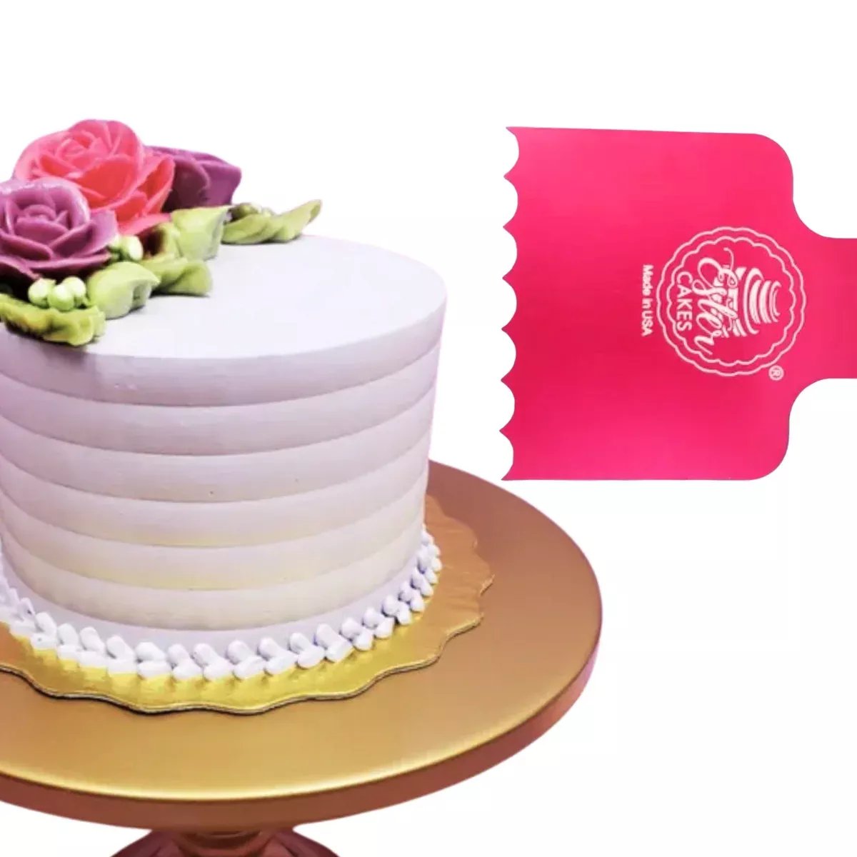 Mini Me Scallop Cake Comb Icing Scraper