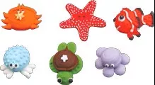 mini-sea-critters-6-pieces-royal-icing Mini Sea Critters - 6 pieces (Royal Icing)
