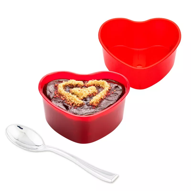 mini-serve-100-5-oz-red-plastic-mini-heart-cups-100-silver-plastic-4-mini-spoons Mini Serve 100 5 oz Red Plastic Mini Heart Cups and 100 Silver Plastic 4″ Mini Spoons