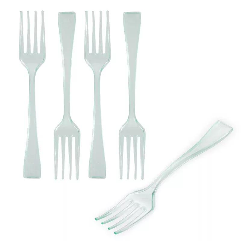 mini-serve-seagreen-plastic-mini-fork-4-100-count-box Mini Serve Seagreen Plastic Mini Fork – 4″ – 100 count box