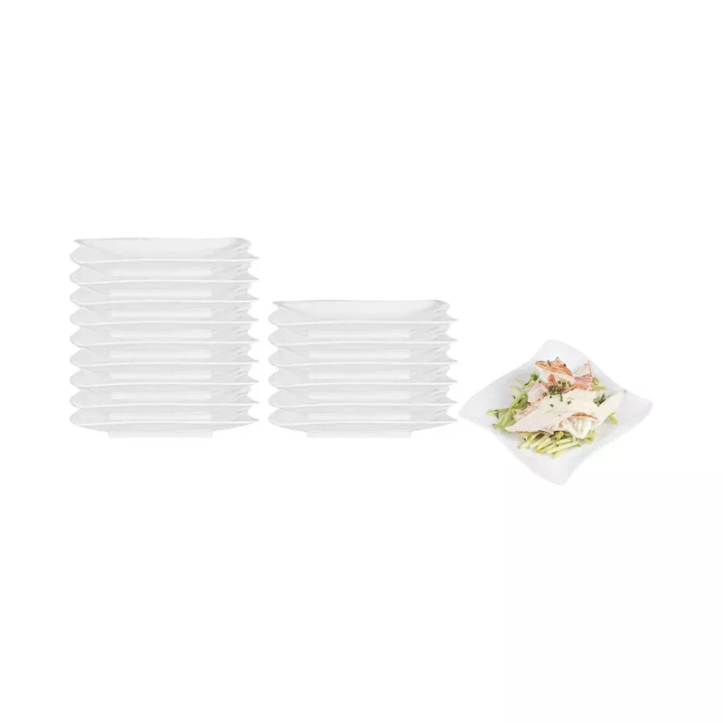 mini-serve-square-white-plastic-aqua-plate-3-x-3-25-count-box Mini Serve Square White Plastic Aqua Plate – 3″ x 3″ – 25 count box