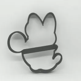 minnie-mouse-side-view-fondant-cookie-cutter Minnie Mouse Side View Fondant Cookie Cutter