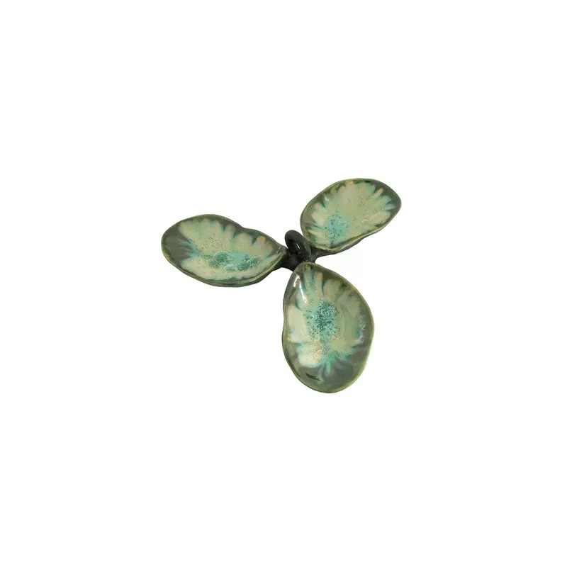 mint-charcoal-oyster-condiment-dish-with-handle Mint and Charcoal Oyster Condiment Dish with Handle
