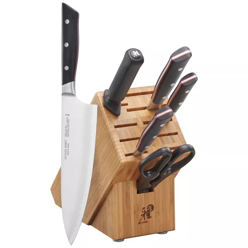 miyabi-1019681-evolution-7-piece-knife-set-with-wood-block Miyabi 1019681 Evolution 7-Piece Knife Set with Wood Block