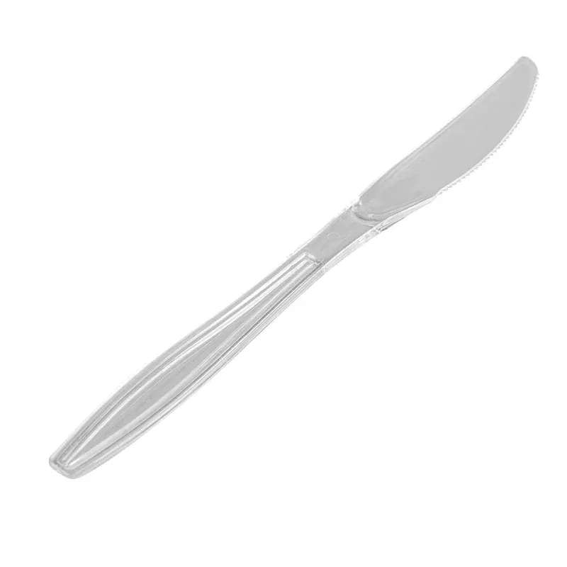 moderna-clear-plastic-knife-7-1-4-250-count-box Moderna Clear Plastic Knife – 7 1/4″ – 250 count box