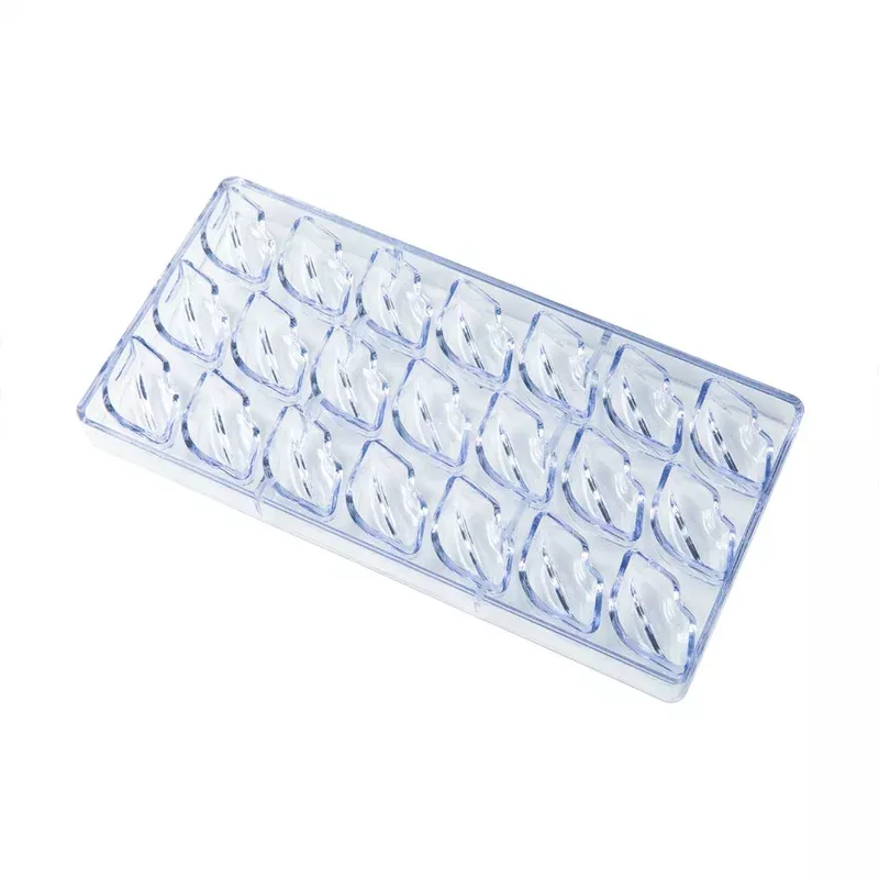 molds-chocolate-21-compartment-lips-shaped-clear-polycarbonate10-1-each Molds Chocolate 21-Compartment Lips-Shaped Clear Polycarbonate10 – 1 EACH