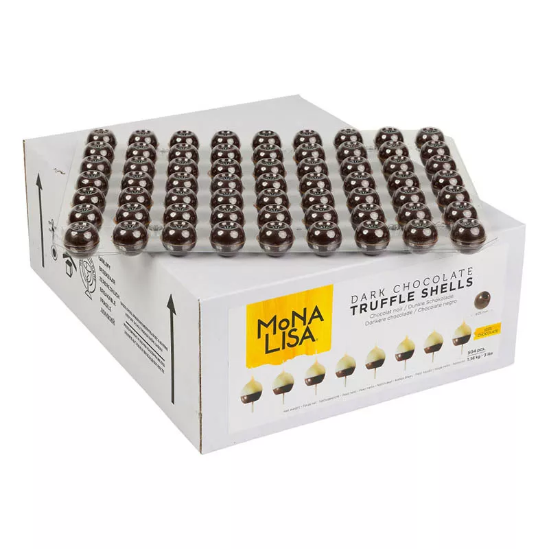 mona-lisa-dark-chocolate-truffle-shells-1-504-ct Mona Lisa - Dark Chocolate Truffle Shells - 1" (504 ct)
