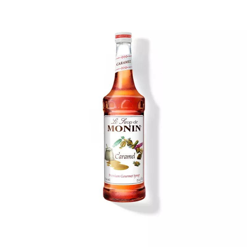 Monin Caramel Syrup 750ml Glass Bottle