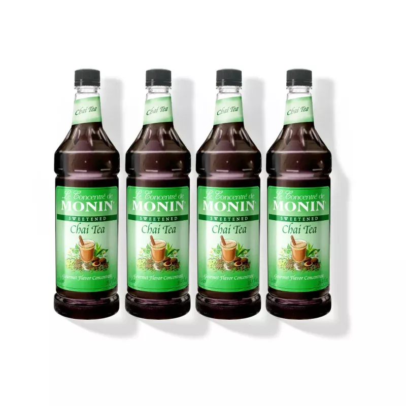 monin-chai-tea-concentrate-1l-pack-4 Monin Chai Tea Concentrate 1L (Pack of 4)