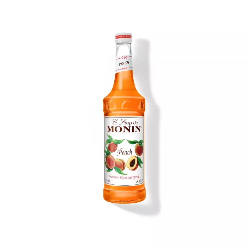 monin-peach-syrup-750ml-glass-bottle Monin Peach Syrup 750ml Glass Bottle