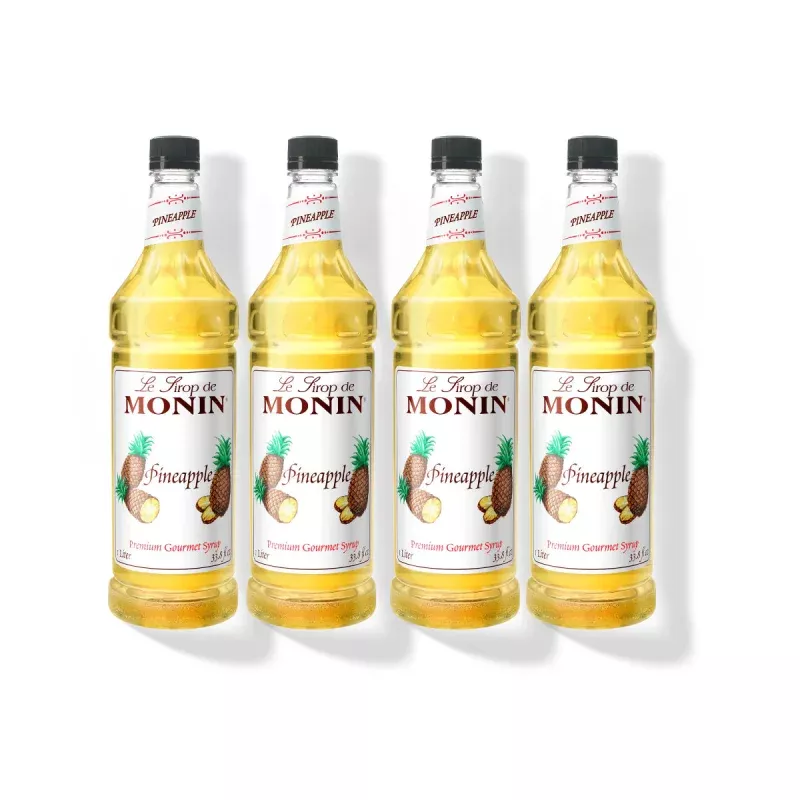 monin-pineapple-syrup-1l-plastic-bottle-pack-4 Monin Pineapple Syrup 1L Plastic Bottle (Pack of 4)