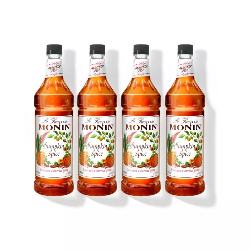 monin-pumpkin-spice-syrup-1l-plastic-bottle-pack-4 Monin Pumpkin Spice Syrup 1L Plastic Bottle (Pack of 4)