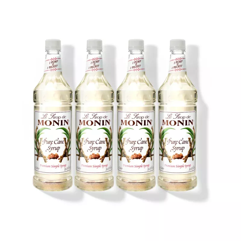 monin-pure-cane-syrup-1l-plastic-bottle-pack-4 Monin Pure Cane Syrup 1L Plastic Bottle (Pack of 4)