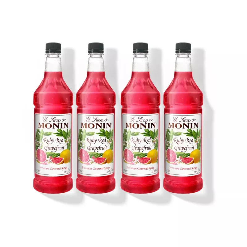monin-ruby-red-grapefruit-syrup-1l-plastic-bottle-pack-4 Monin Ruby Red Grapefruit Syrup 1L Plastic Bottle (Pack of 4)