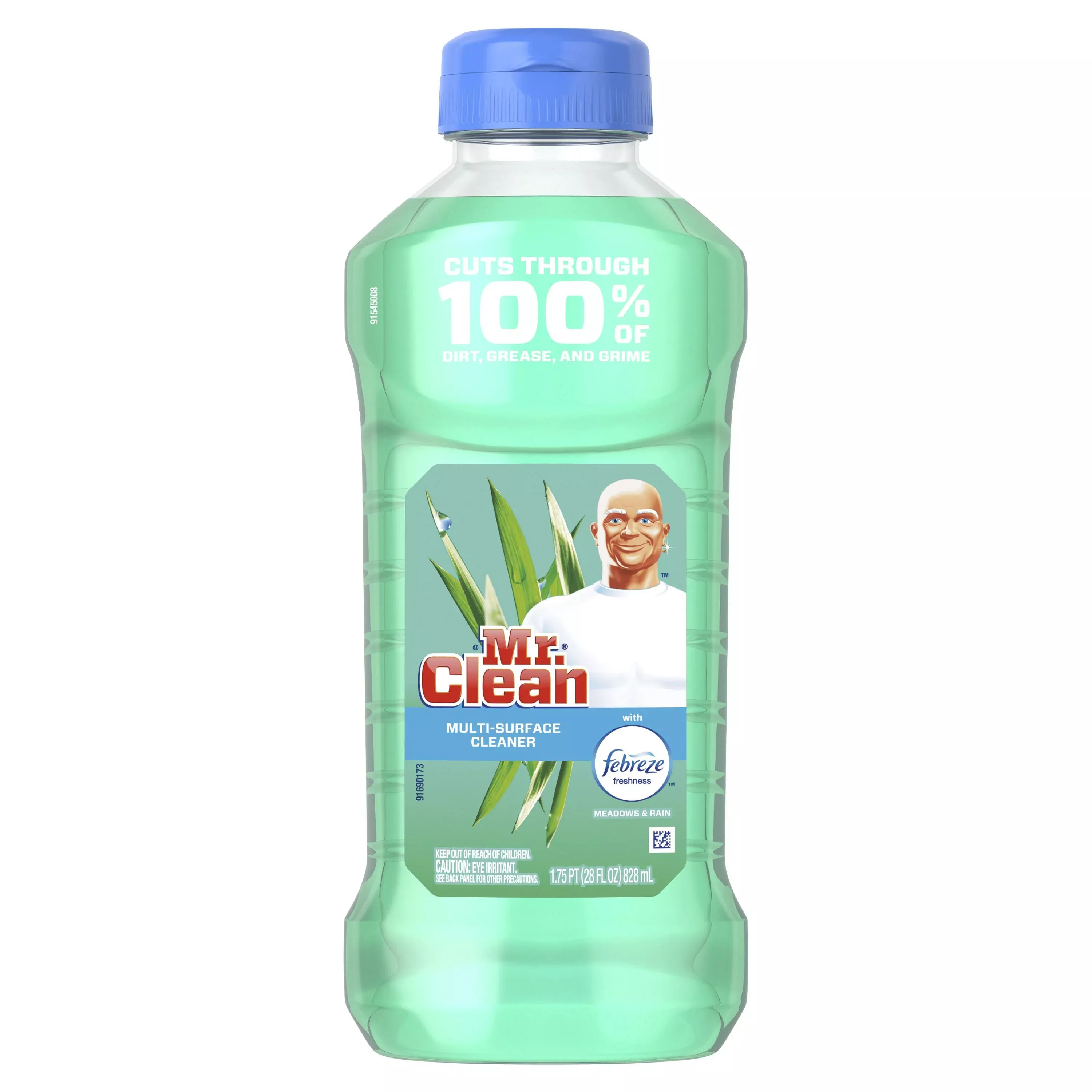 Mr. Clean - Multi-Purpose Cleaner w/ Febreze, Meadows & Rain, 28oz - Case of 9