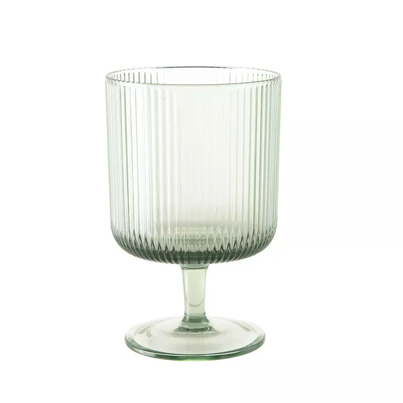 ms-ribbed-green-wine-glass MS Ribbed Green Wine Glass