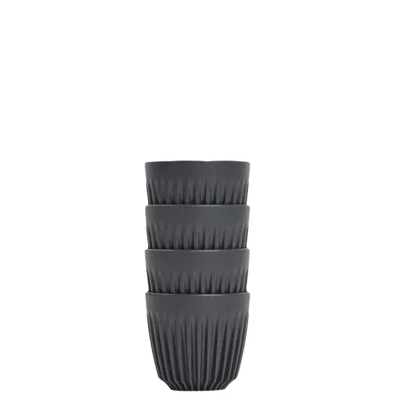 mug-3oz-espresso-set-charcoal-4pcs-huskee Mug 3oz Espresso Set Charcoal 4pcs - Huskee