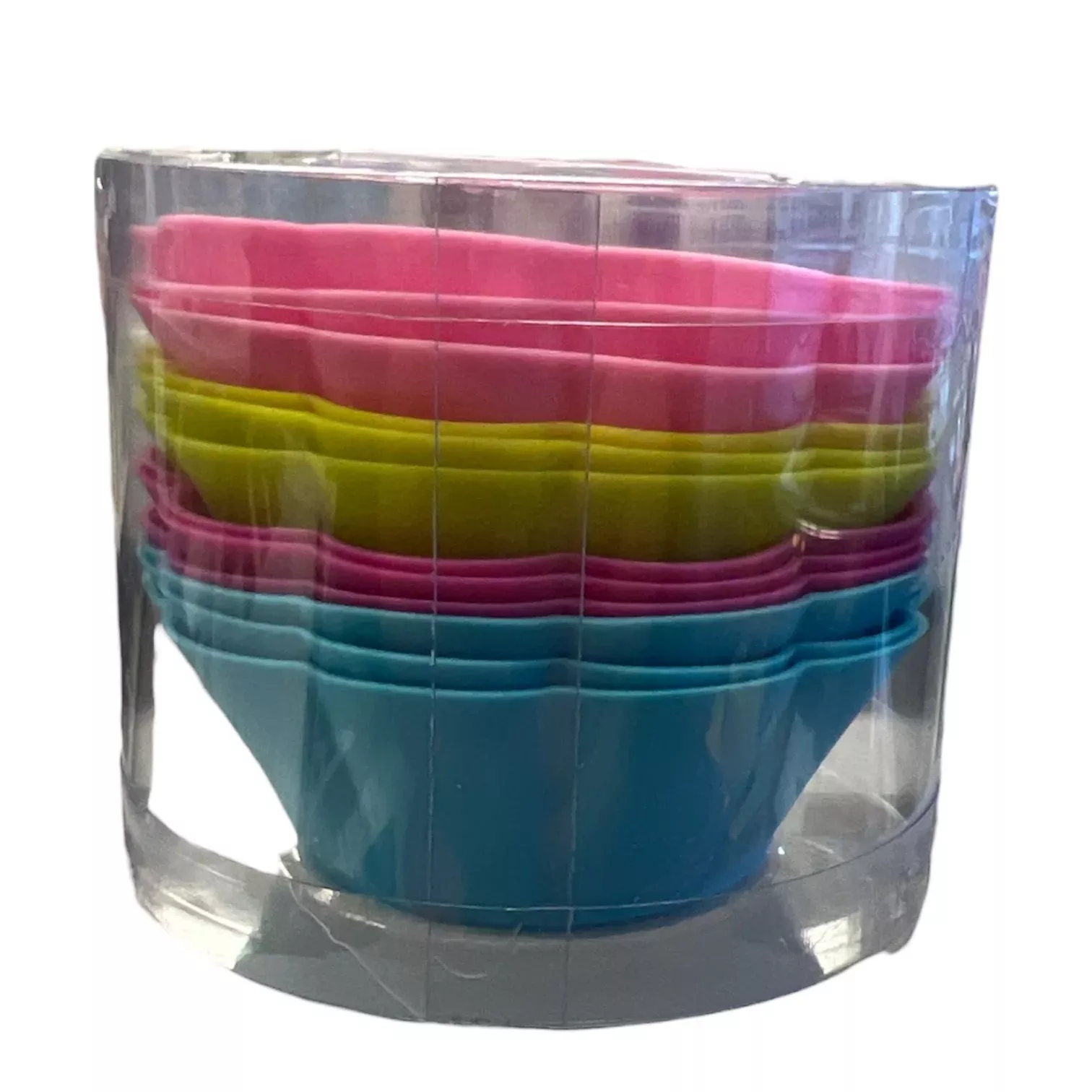 Multicolored Silicone Scalloped Cupcake Liners, 12 ct.