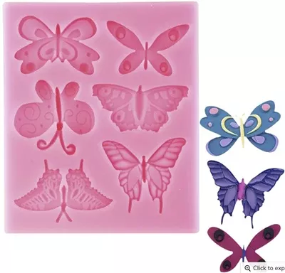 N.Y. Cake Assorted Butterflies Silicone Mold