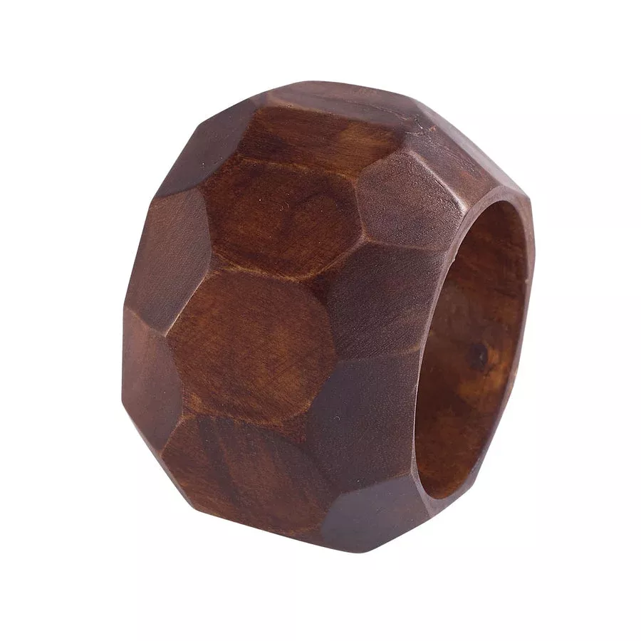 napkin-ring-faceted-wood Napkin Ring - Faceted Wood