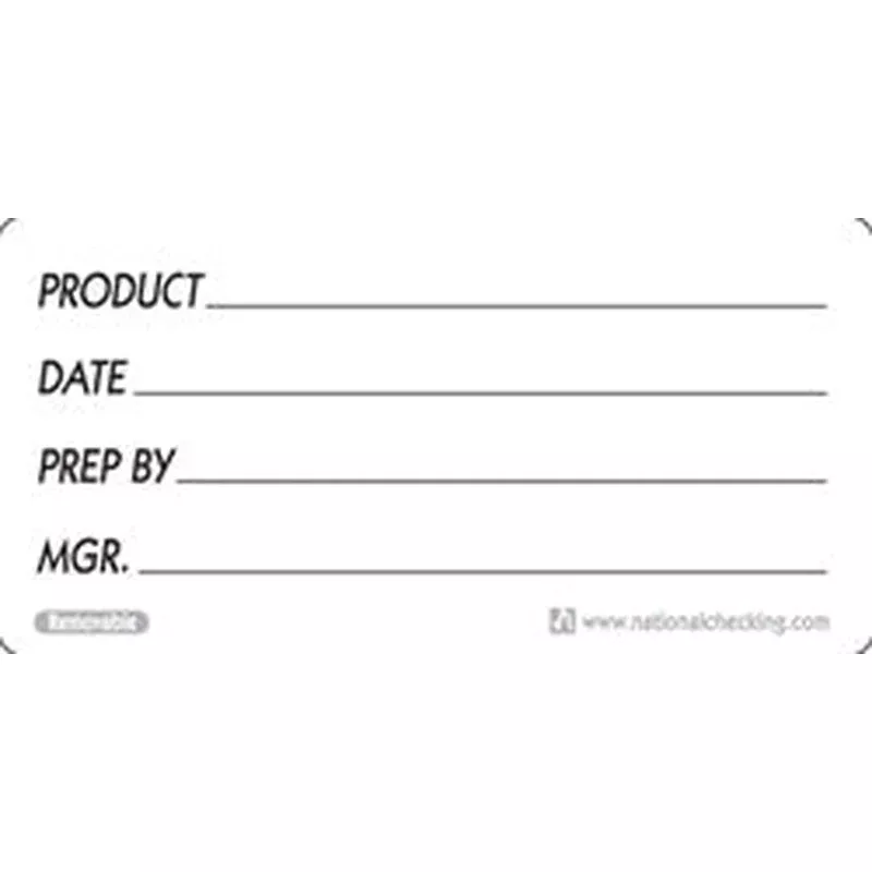 National Checking 2X4 Removable Product Labels-500 Each