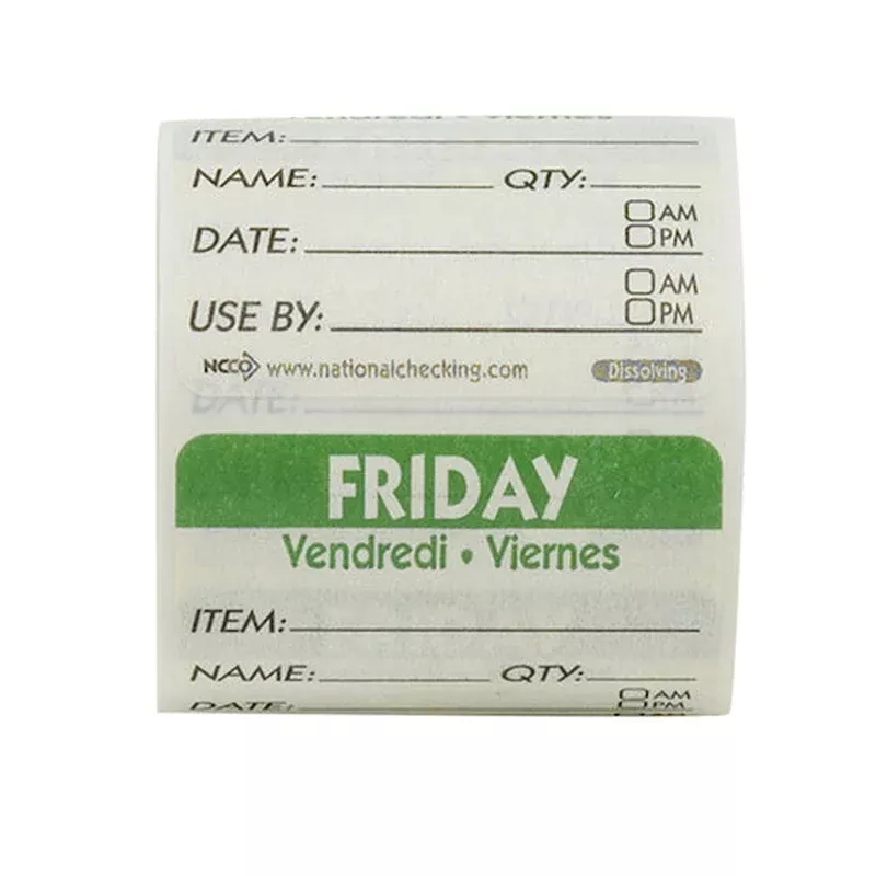 ncco-labels-dissolvable-friday-2-x-2-250-each Ncco Labels Dissolvable Friday 2″ X 2″-250 Each