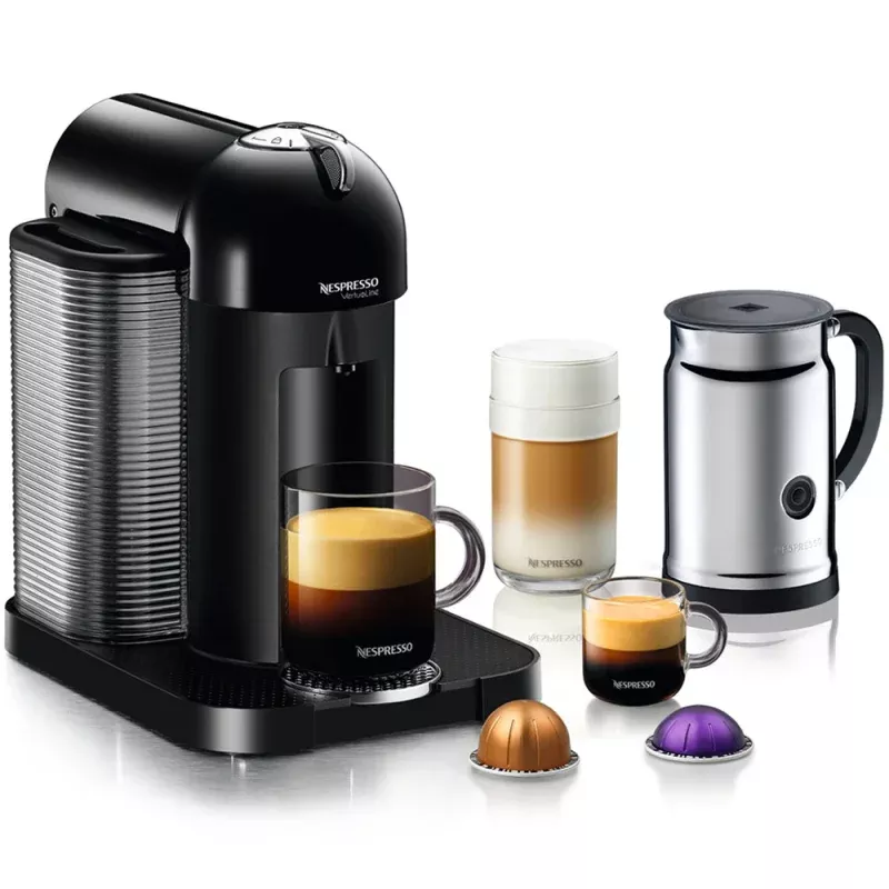 nespresso-vertuoline-in-black-aeroccino-plus Nespresso VertuoLine in Black and Aeroccino Plus