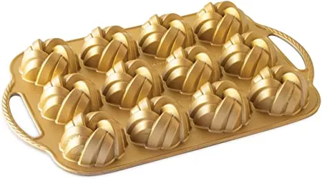 nordic-ware-75th-anniversary-braided-mini-bundt-cake-pan Nordic Ware 75th Anniversary Braided Mini Bundt Cake Pan