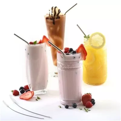 norpro-4-stainless-steel-drinking-straws-w-2-cleaning-brushes Norpro 4 Stainless Steel Drinking Straws w/ 2 Cleaning Brushes