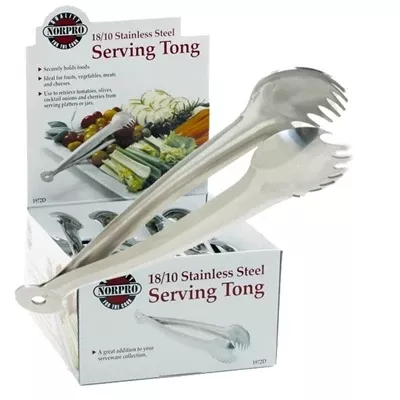 norpro-round-claw-serving-tong-stainless-steel Norpro Round Claw Serving Tong - Stainless Steel