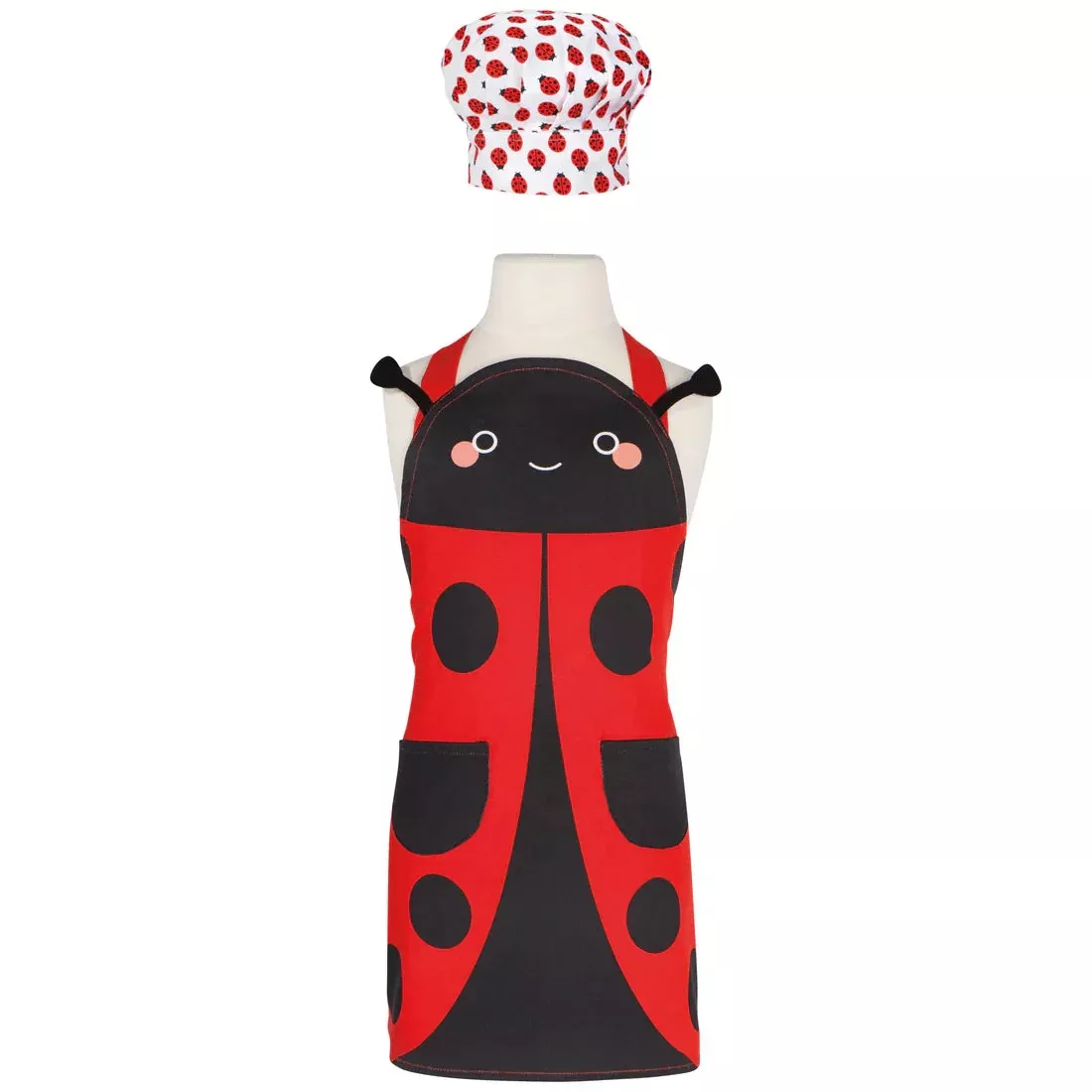 now-designs-kids-apron-hat-set-daydream-ladybug Now Designs Kids Apron & Hat Set: Daydream, Ladybug