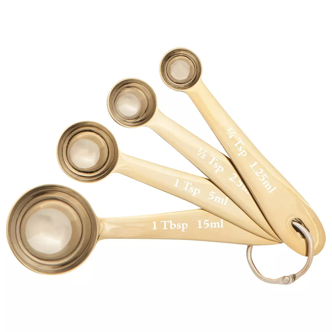 now-designs-measuring-spoon-set-gold NOW Designs Measuring Spoon Set: Gold