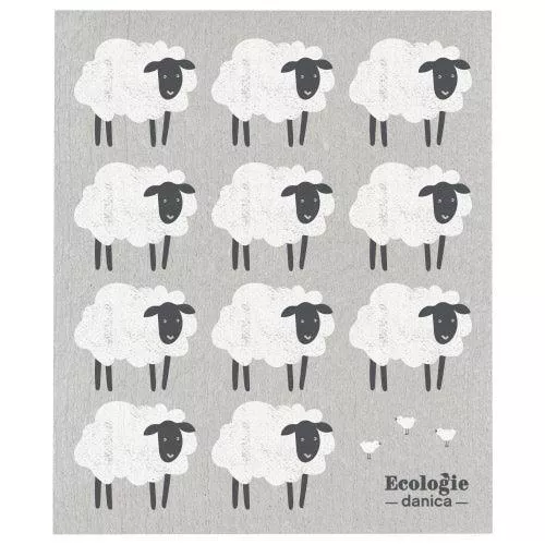 now-designs-swedish-dishcloth-counting-sheep NOW Designs Swedish Dishcloth: Counting Sheep