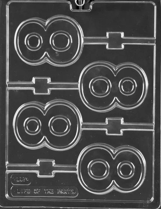 number-8-lollipop-chocolate-mold Number 8 Lollipop Chocolate Mold