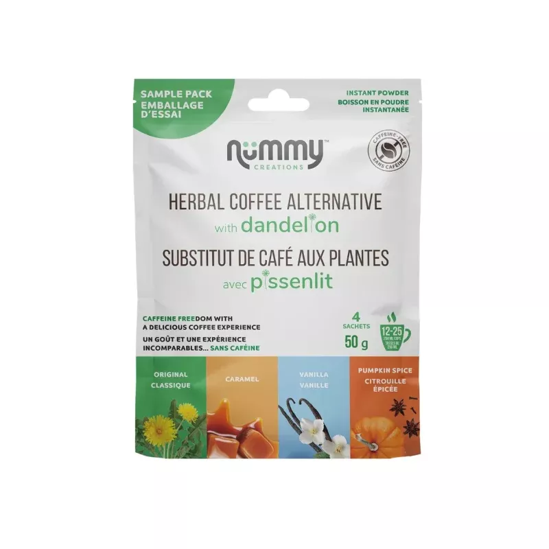nummy-caffeine-free-coffee-alternative-sample-pack-4-50g Nummy Caffeine-Free Coffee Alternative – Sample pack of 4 (50g)