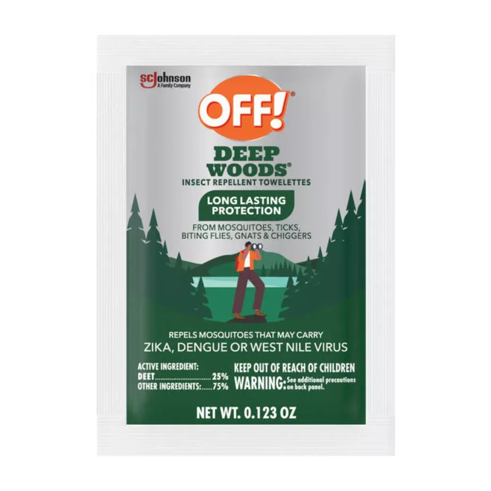 off-insect-repellent-towelettes-deep-woods-12-pack-case-12 OFF! Insect Repellent Towelettes, Deep Woods, 12 Pack - Case of 12