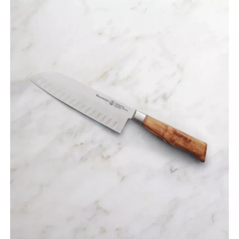 Oliva 7″ Kullenschliff Santoku Knife
