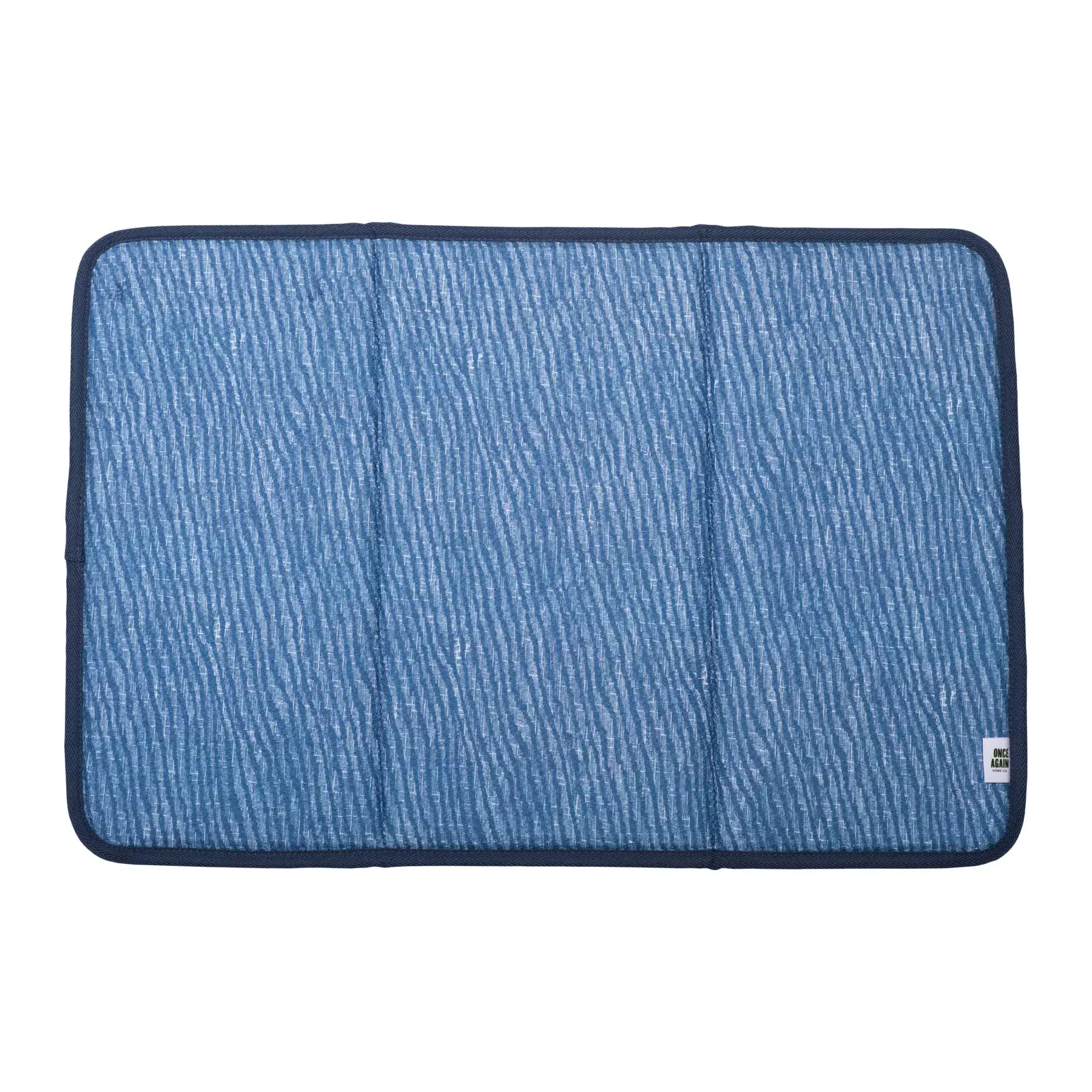 once-again-home-drying-mat-waves-delft-blue Once Again Home Drying Mat: Waves, Delft Blue