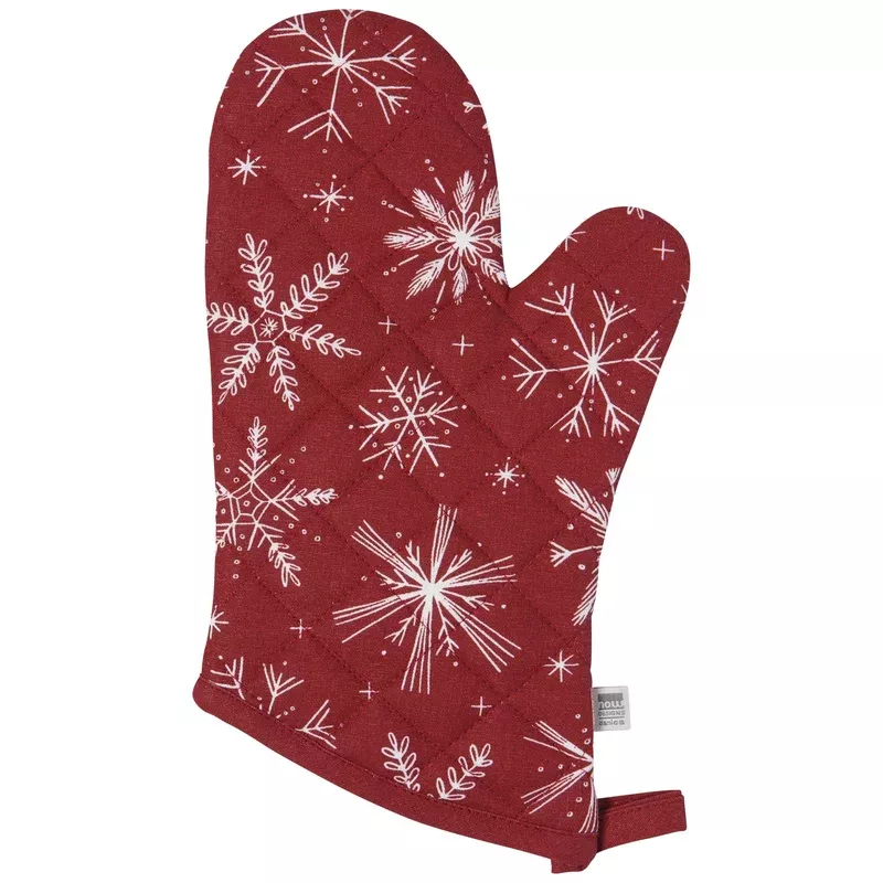 oven-mitt-classic-snowflakes OVEN MITT CLASSIC SNOWFLAKES