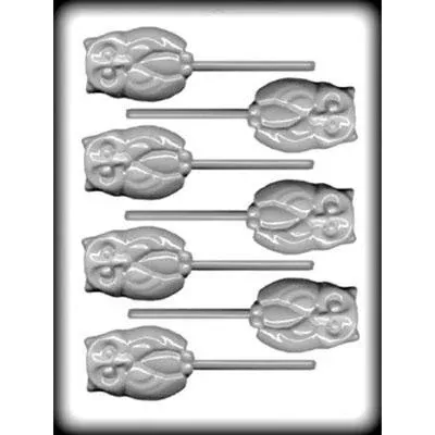 owl-lollipop-hard-candy-mold Owl Lollipop Hard Candy Mold